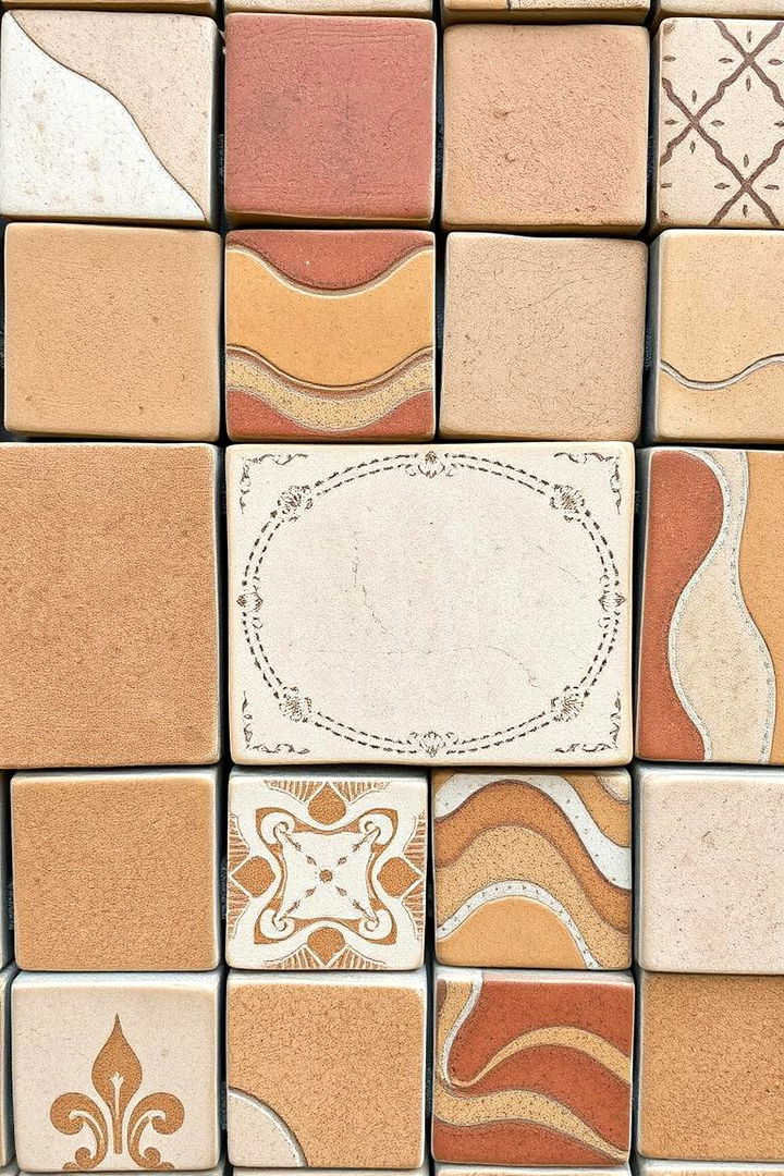 Handmade Ceramic Tiles Earthy Artistry Outdoors - 22 Outdoor Wall Decor Ideas