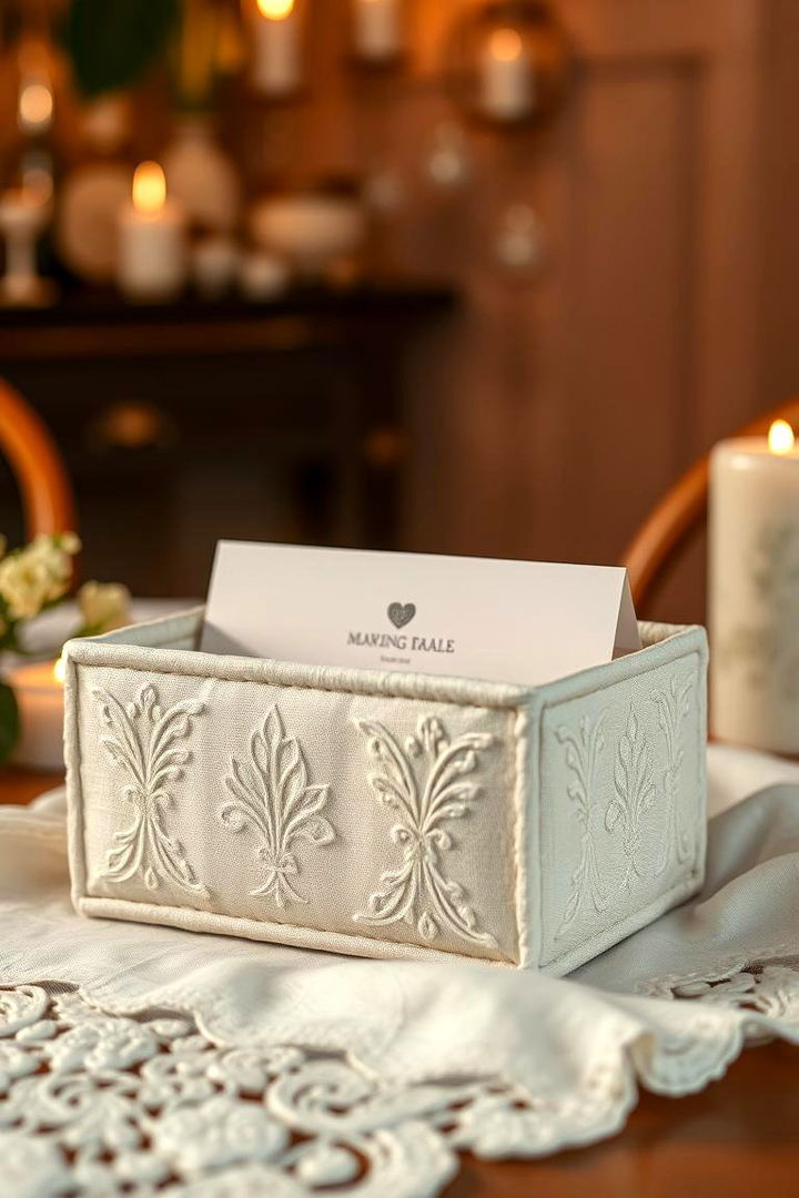 Handmade Fabric Wedding Card Box - 22 Wedding Card Box Ideas