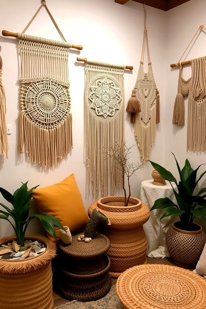 Handmade Macrame Art and Wall Hangings - 22 Colorful Boho Bedroom Ideas