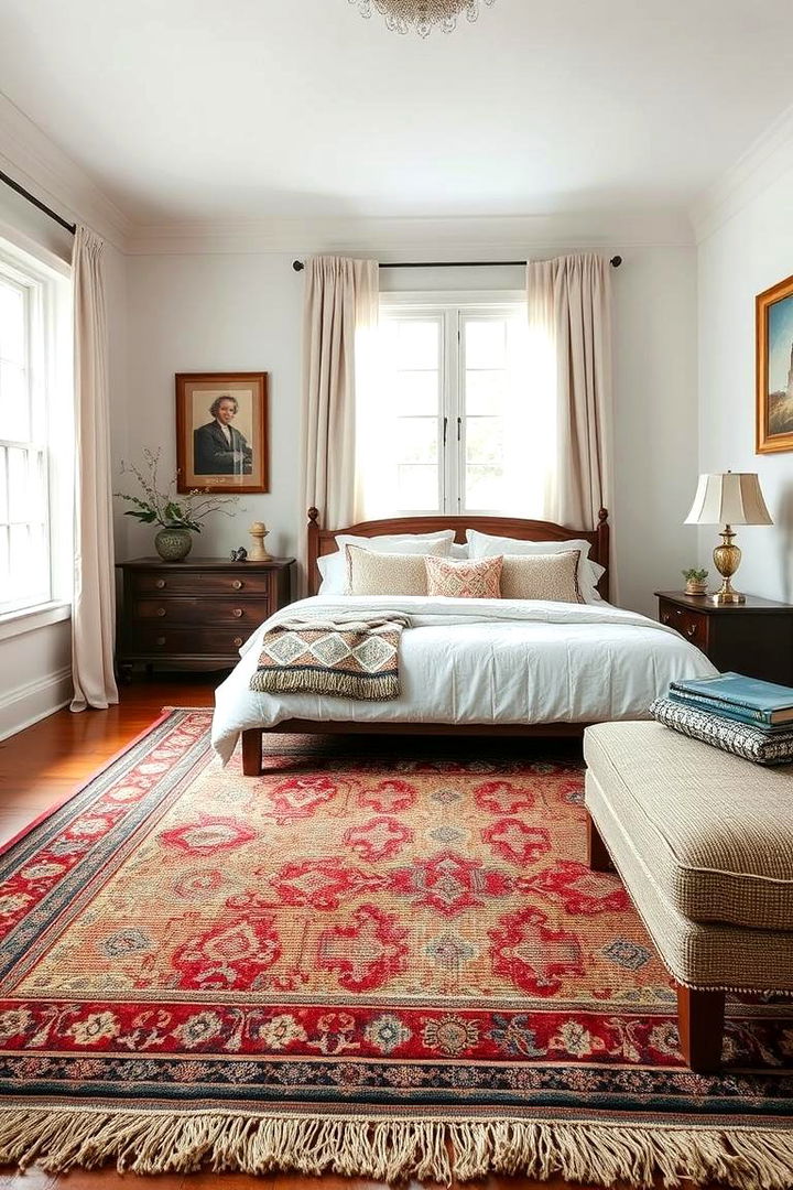 Handwoven Wool Rugs for Timeless Appeal - 22 bedroom rug ideas