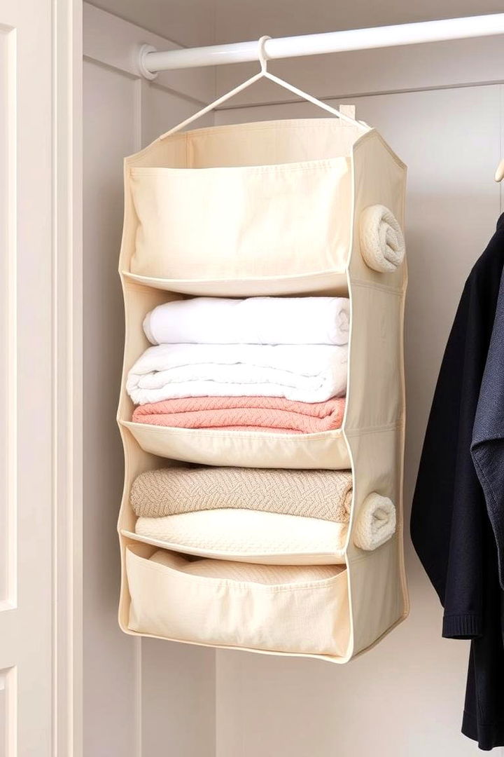 Hanging Closet Organizers - 22 Blanket Storage Ideas