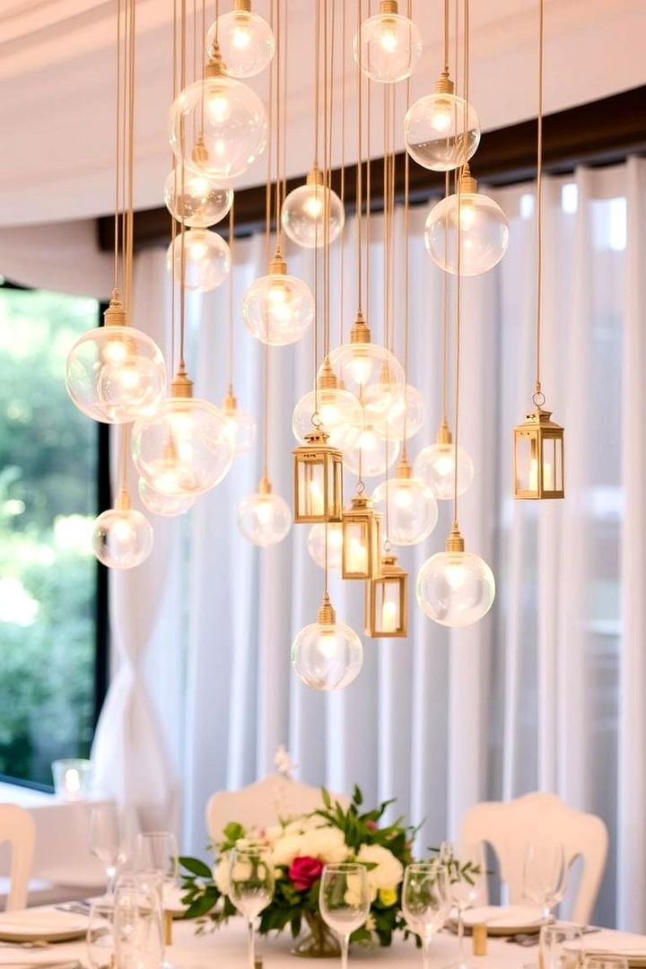 Hanging Decor Installations - 22 non-floral wedding centerpiece ideas