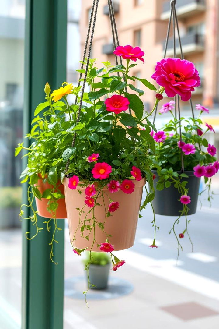 Hanging Herb and Flower Garden - 22 Urban Garden Ideas