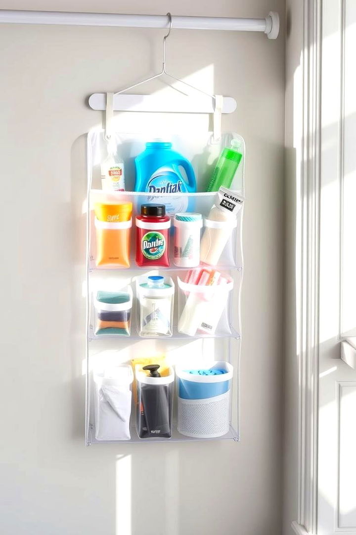 Hanging Organizer Utility - 22 Laundry Detergent Storage Ideas