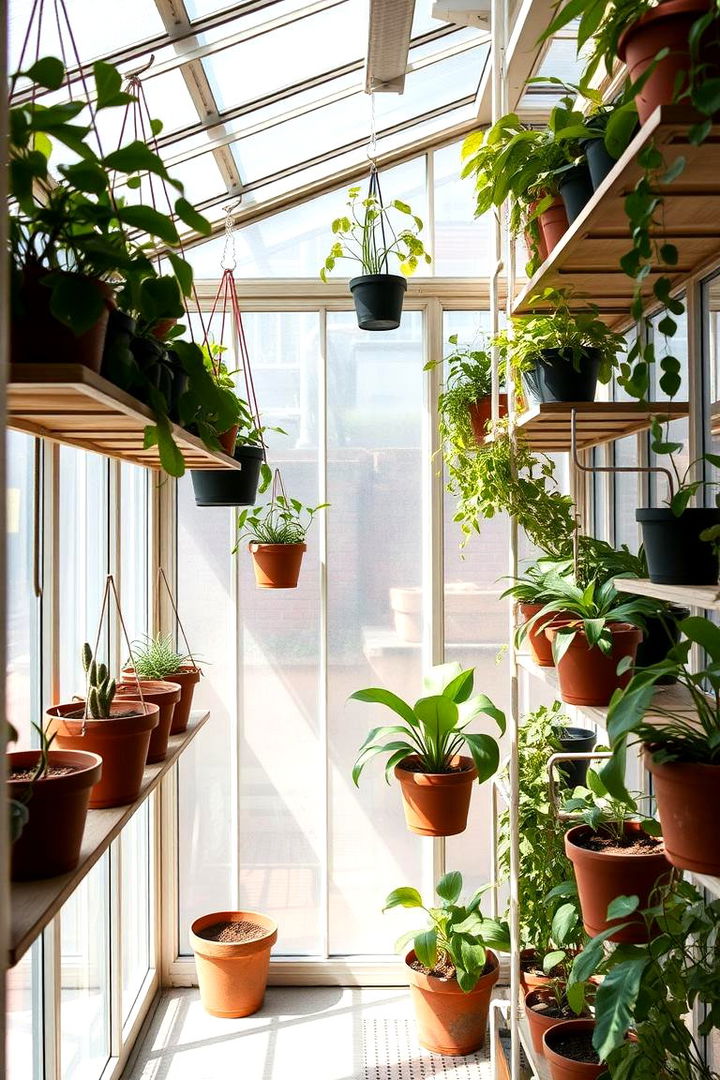 Hanging Shelves for Small Greenhouses - 22 Greenhouse Shelving Ideas