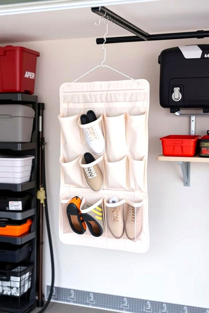 Hanging Shoe Organizers - 22 Garage Shoe Storage Ideas