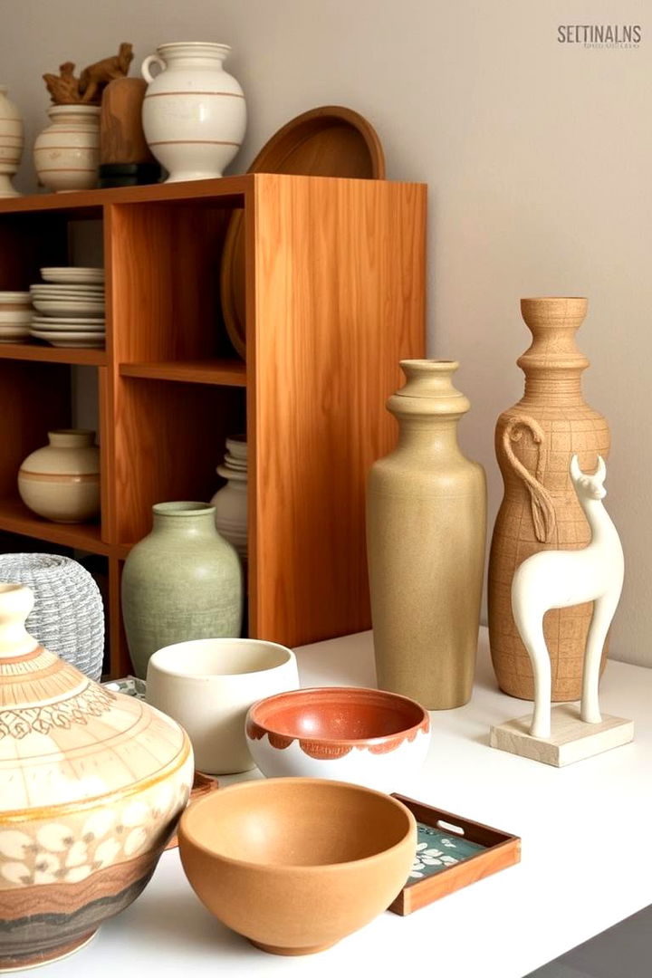 Harmonious Accent Pieces - 22 Neutral Boho Living Room Ideas