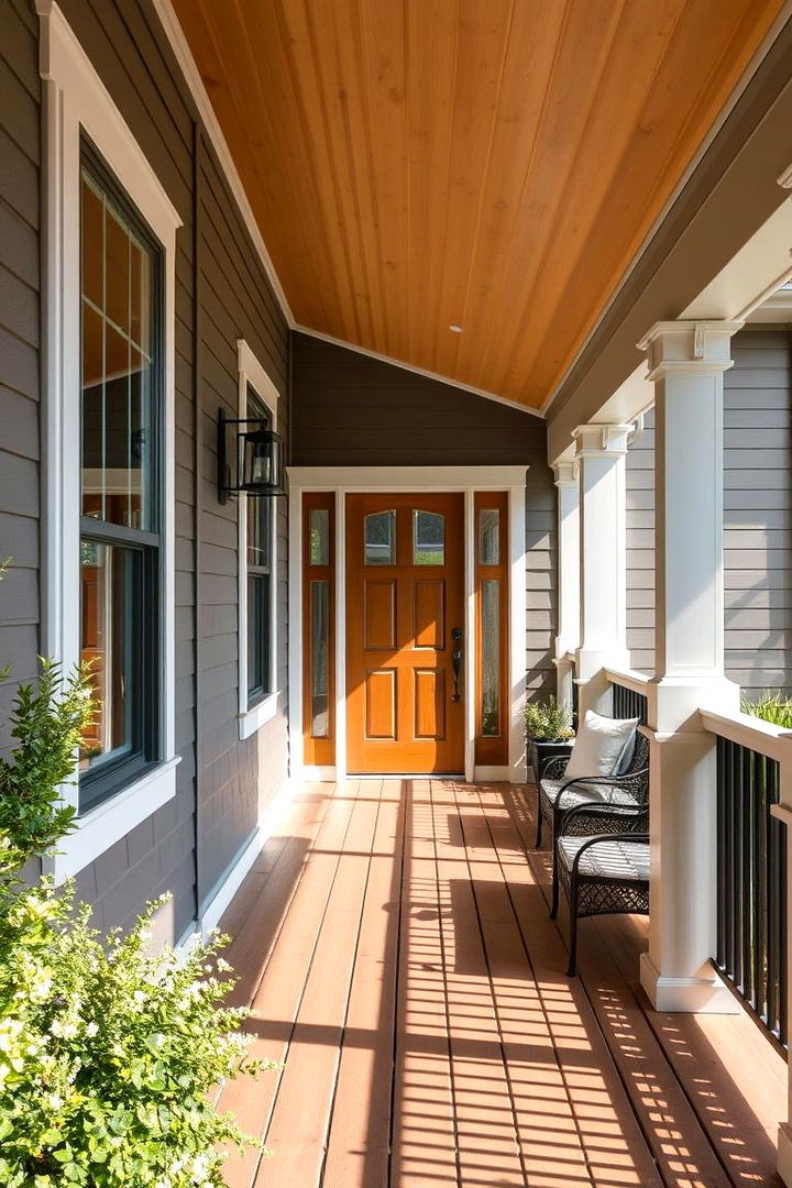 Harmonious Blend of Classic and Modern - 22 Barndominium Front Porch Ideas