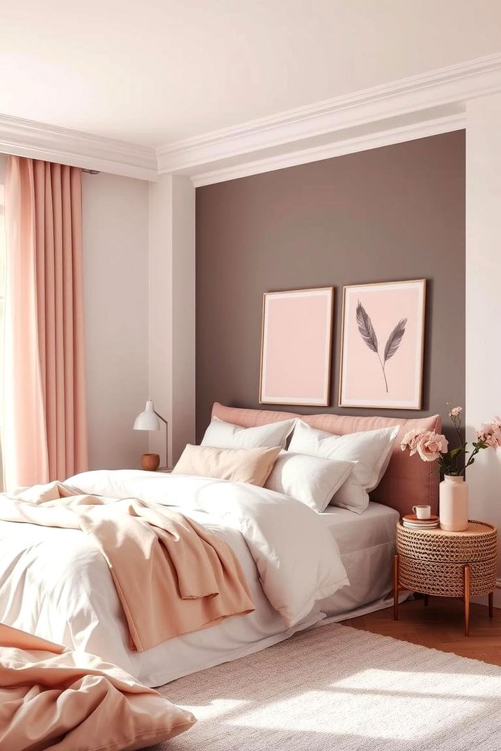 Harmonious Blush Pink Monochrome Effects - 22 Blush Pink Bedroom Ideas