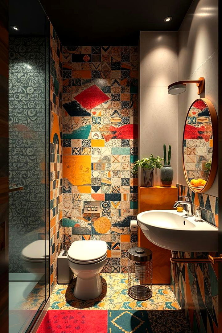 Harmonious Clashing Elements - 22 Maximalist Bathroom Design Ideas