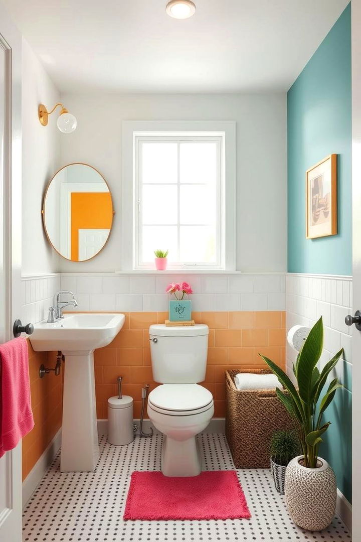 Harmonious Color Balance - 22 Colorful Bathroom Ideas