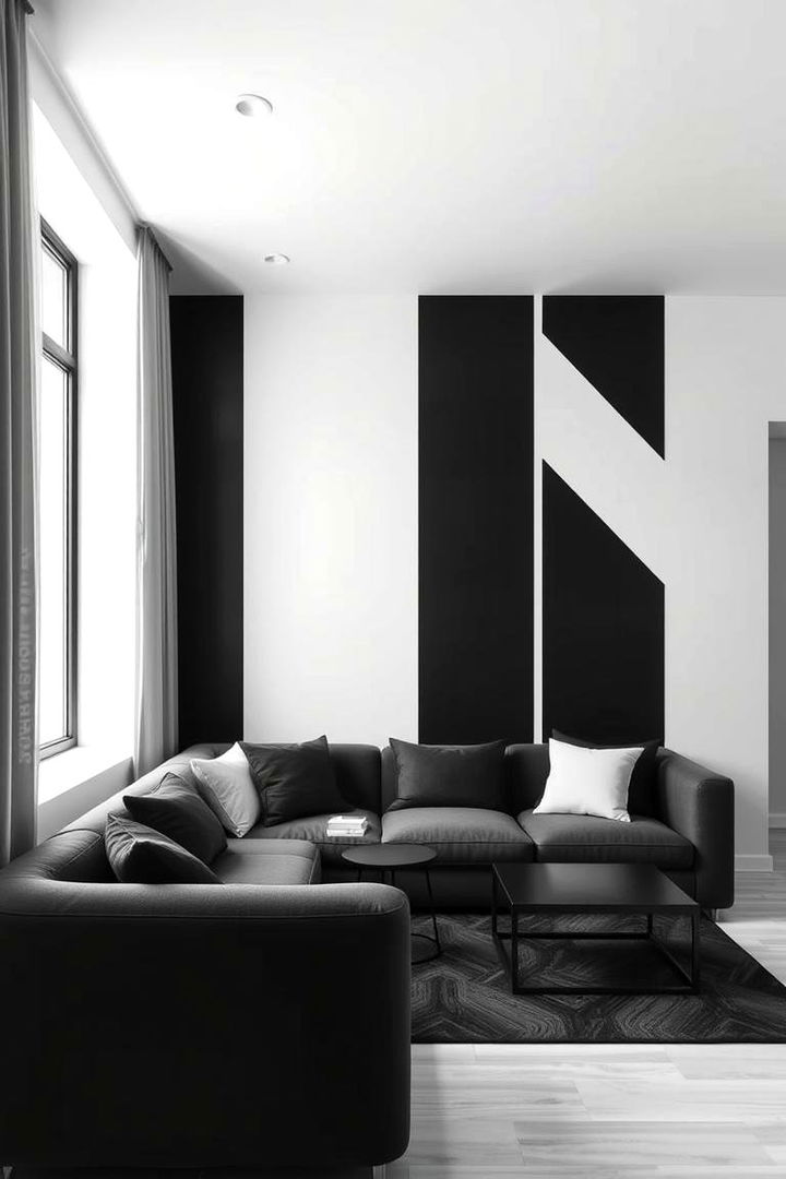 Harmonious Color Blocking - 22 Feminine Black and White Bedroom Ideas