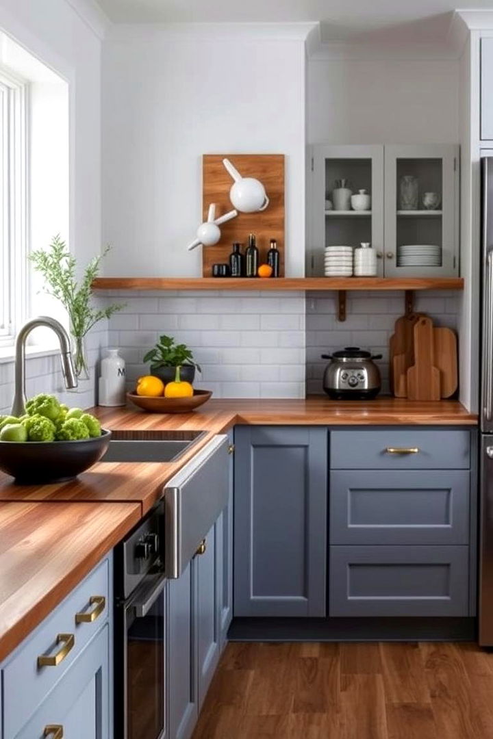 Harmonious Color Schemes - 22 Kitchens With Butcher Block Countertops
