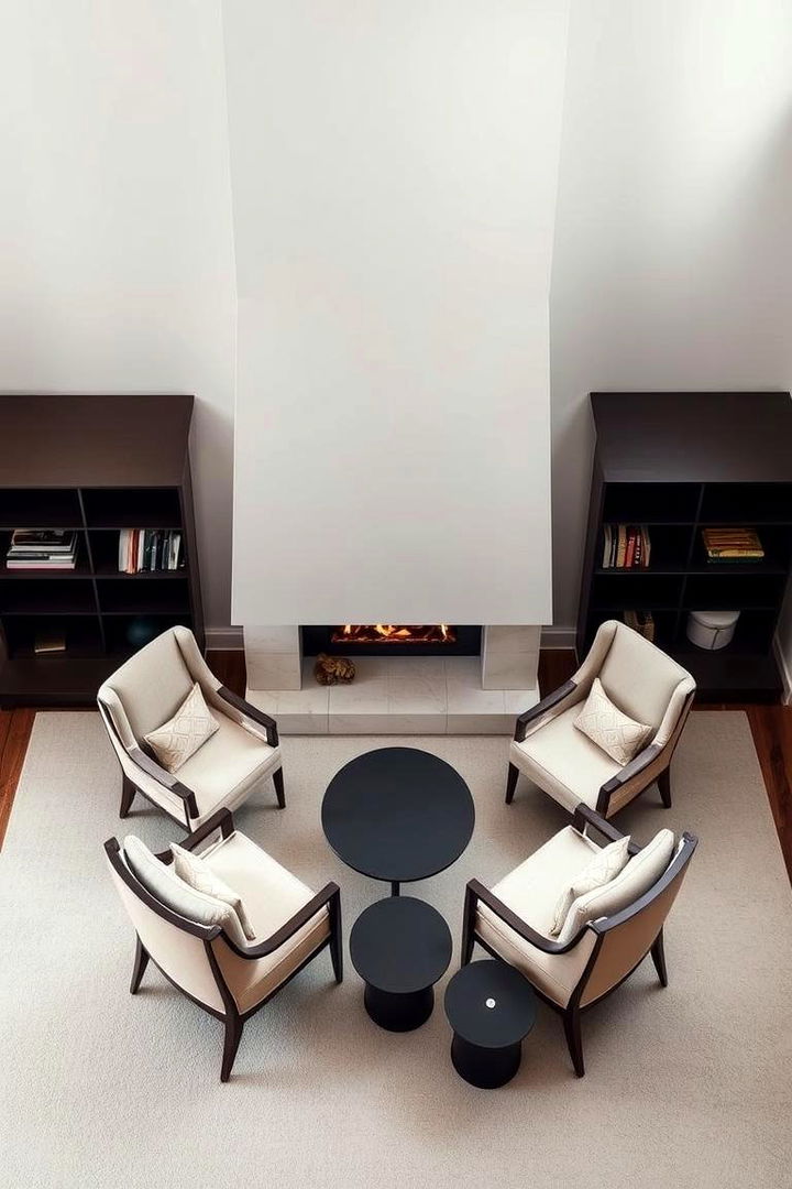 Harmonious Contrast - 22 Chairs in Front of Fireplace Ideas