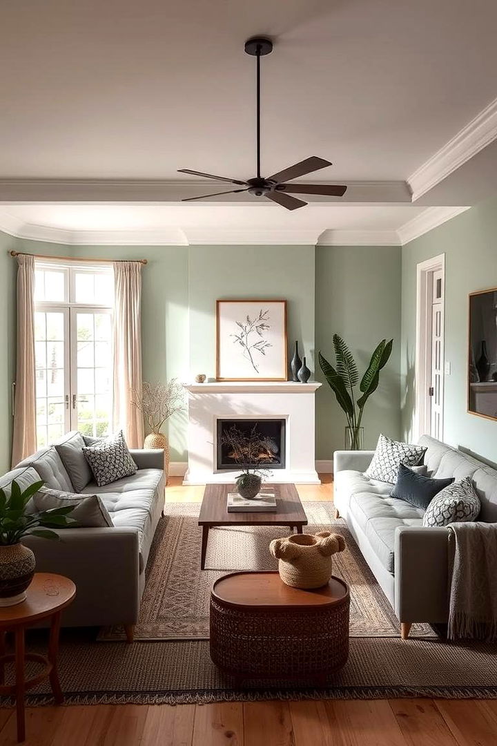 Harmonious Feng Shui Principles - 22 Sage Green House With Black Door