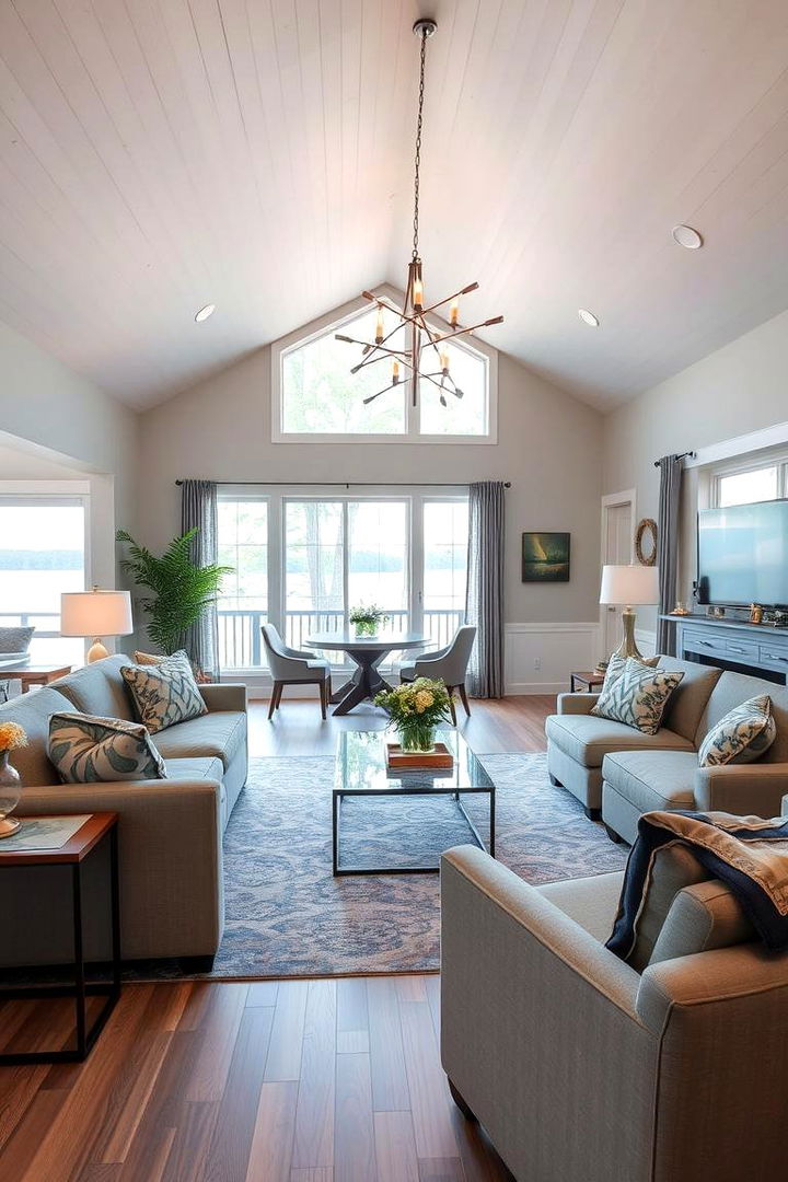 Harmonious Furniture Arrangement - 22 Lake House Decorating Ideas