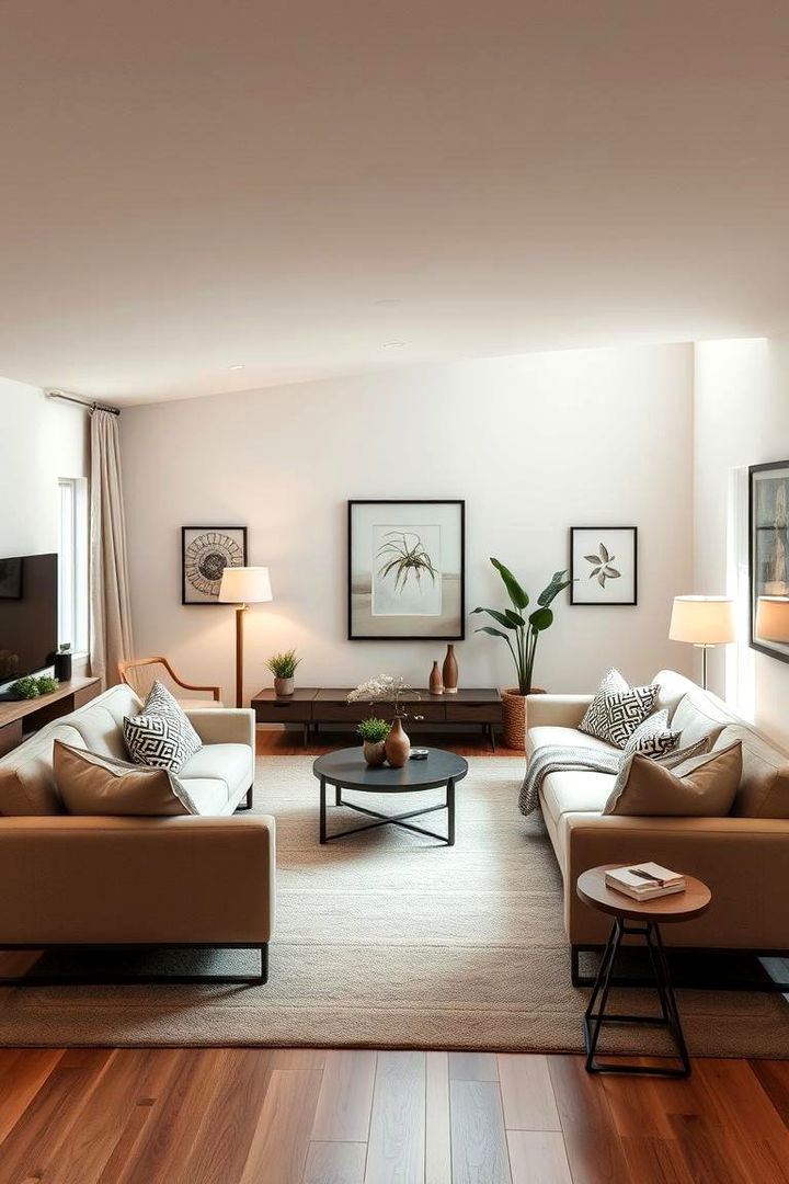 Harmonious Layout and Balance - 22 Cozy Living Room Ideas