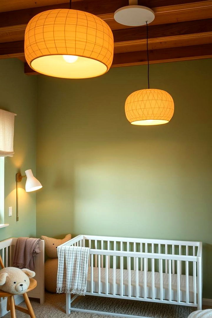 Harmonious Lighting Solutions - 22 Sage Green Nursery Ideas