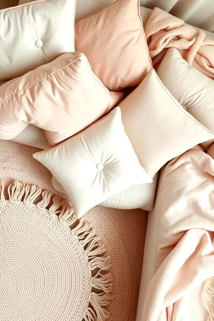 Harmonious Pastel Textiles - 22 Pastel Room Ideas