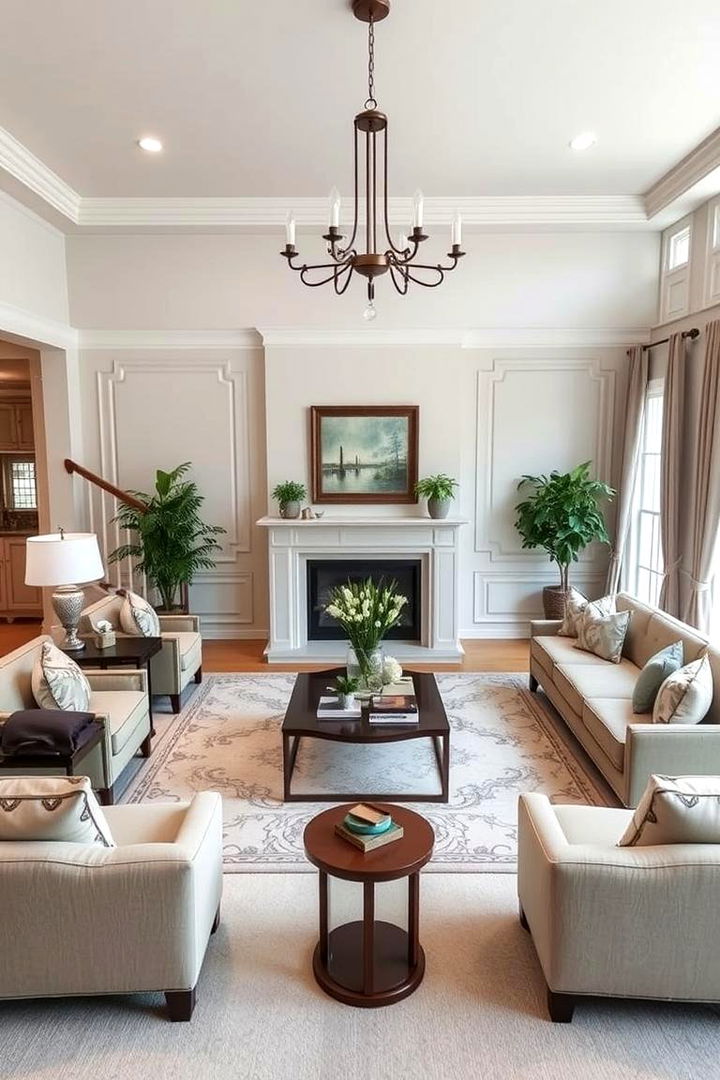 Harmonious Symmetry in Layout - 22 Traditional Living Room Ideas