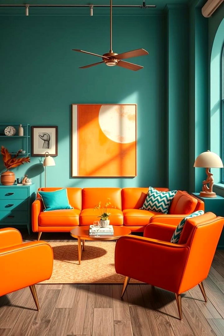 Harmonious Teal and Orange Furniture - 22 Teal and Orange Bedroom Ideas