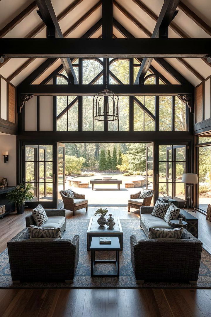 Harmonizing Indoor Outdoor Flow in Tudor Designs - 22 Modern Tudor Exterior Inspiration