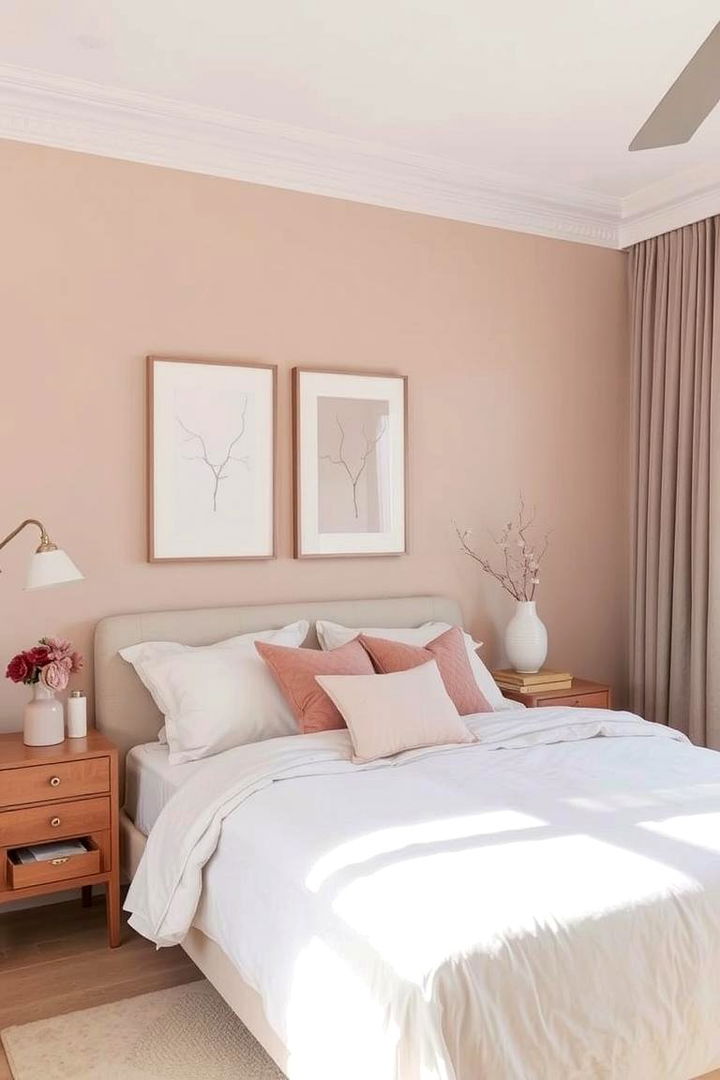 Harmonizing Neutrals with Dusty Rose - 22 Dusty Rose Bedroom Ideas