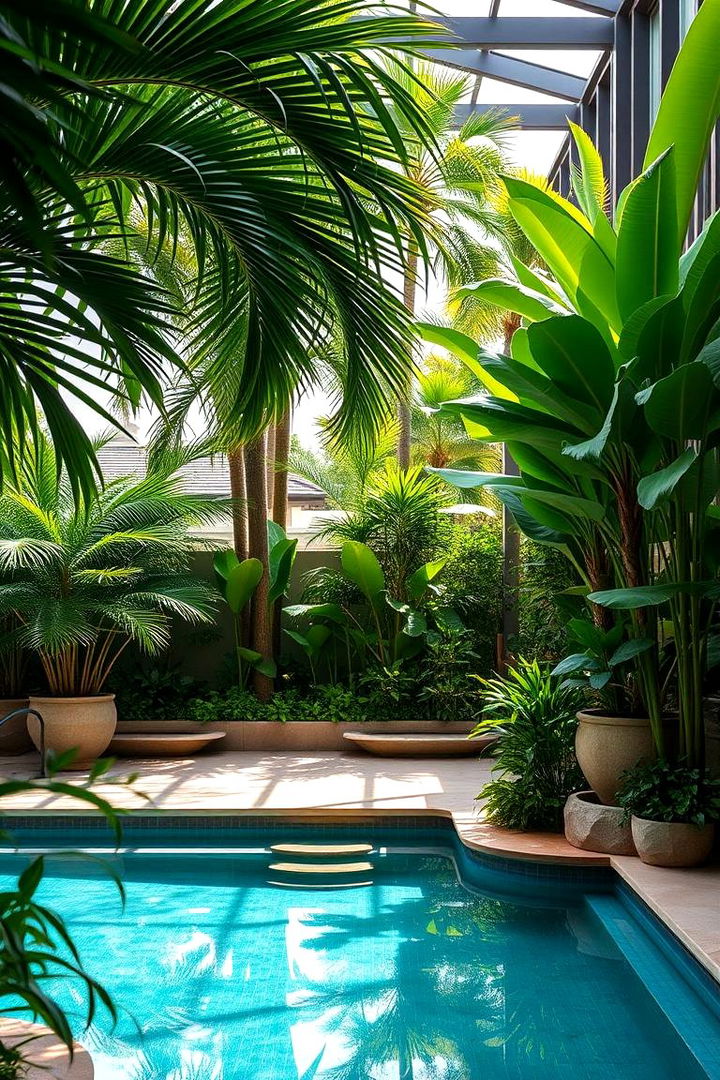 Harmonizing with Planted Poolside Areas - 22 Small Pool Ideas