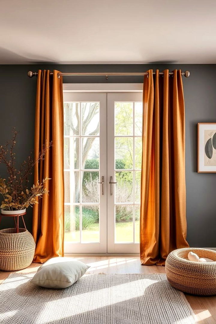Harmonizing with the Outdoors Nature Inspired Choices - 22 What Color Curtains Go With Gray Walls