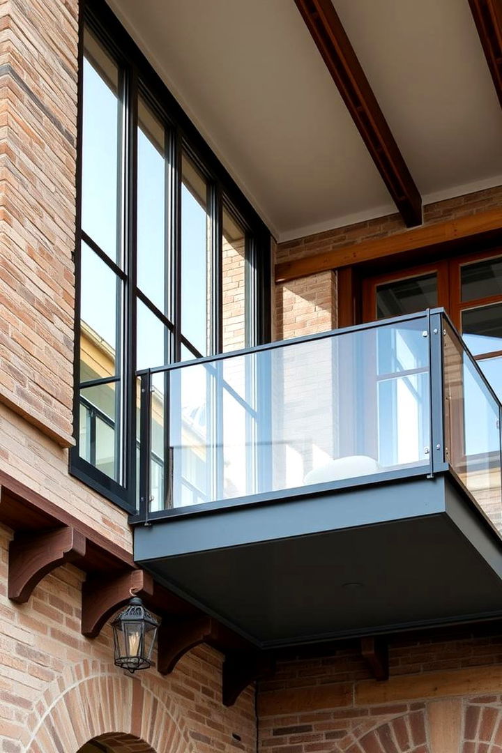 Harmony with History - 22 Glass Balcony Design Ideas