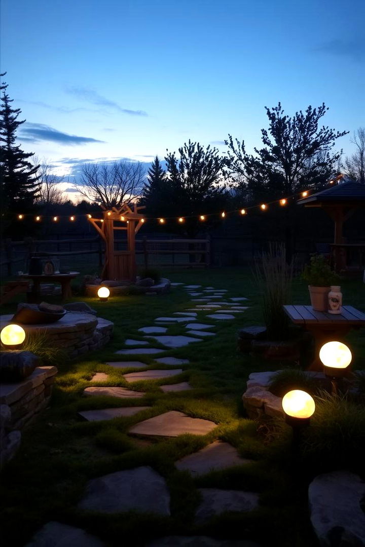Harvest Moon Inspired Lighting Accents - 22 fall outdoor decorating ideas