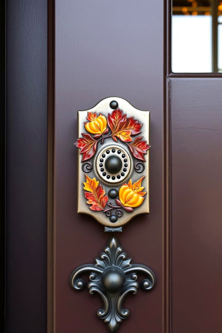 Harvest Themed Doorbells - 22 Front Door Fall Decor Ideas