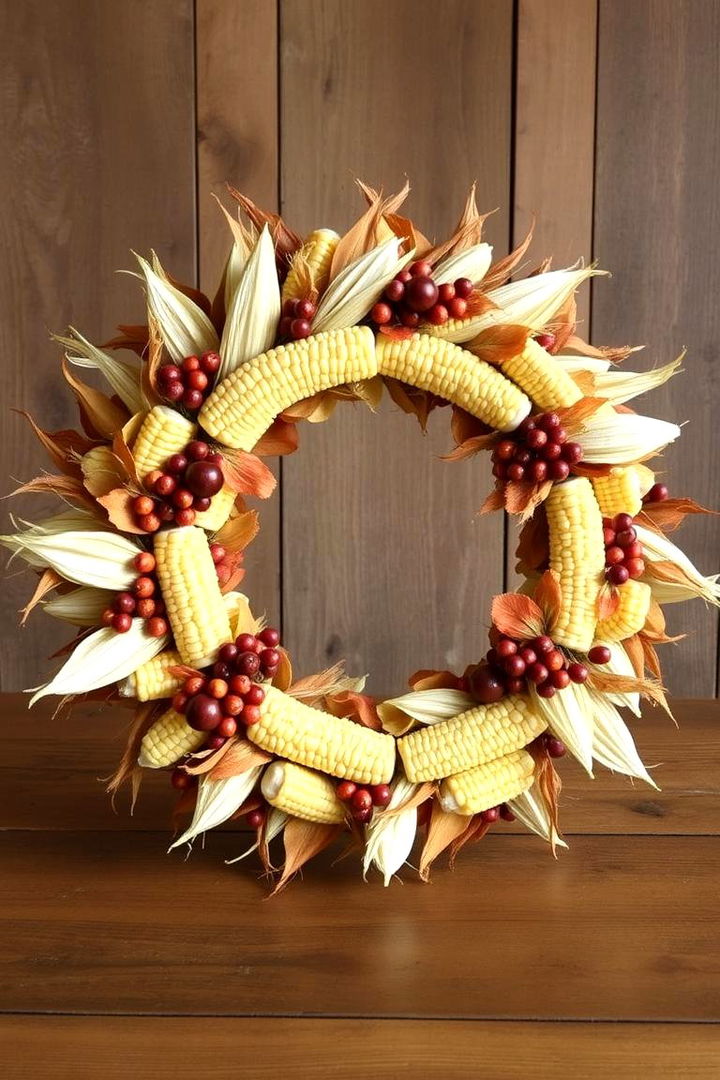 Harvest Wreath Harmony - 22 Fall Table Decor Ideas