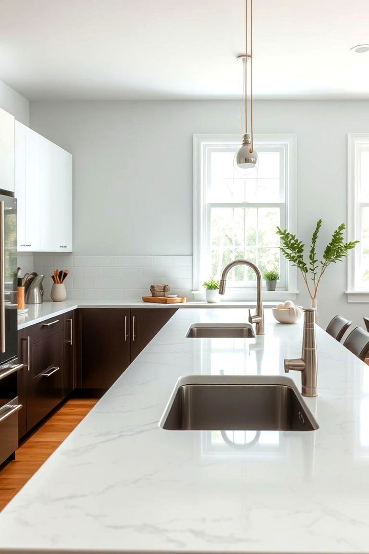 Health and Safety Benefits in the Kitchen - 22 Quartz Kitchen Countertops