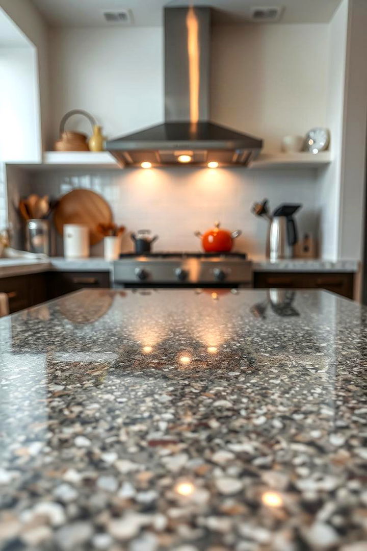 Heat and Scratch Resistance - 22 Terrazzo Kitchen Countertops