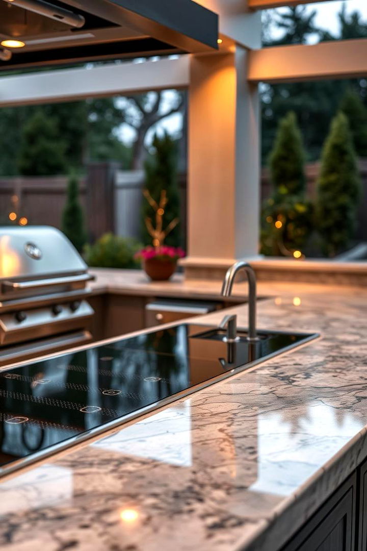 Heated Surfaces - 22 Outdoor Kitchen Countertop Ideas