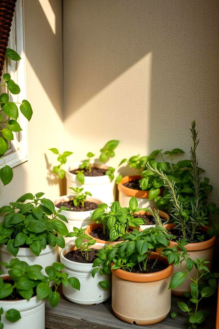 Herb Haven in Your Nook - 22 Corner Garden Ideas With Pots