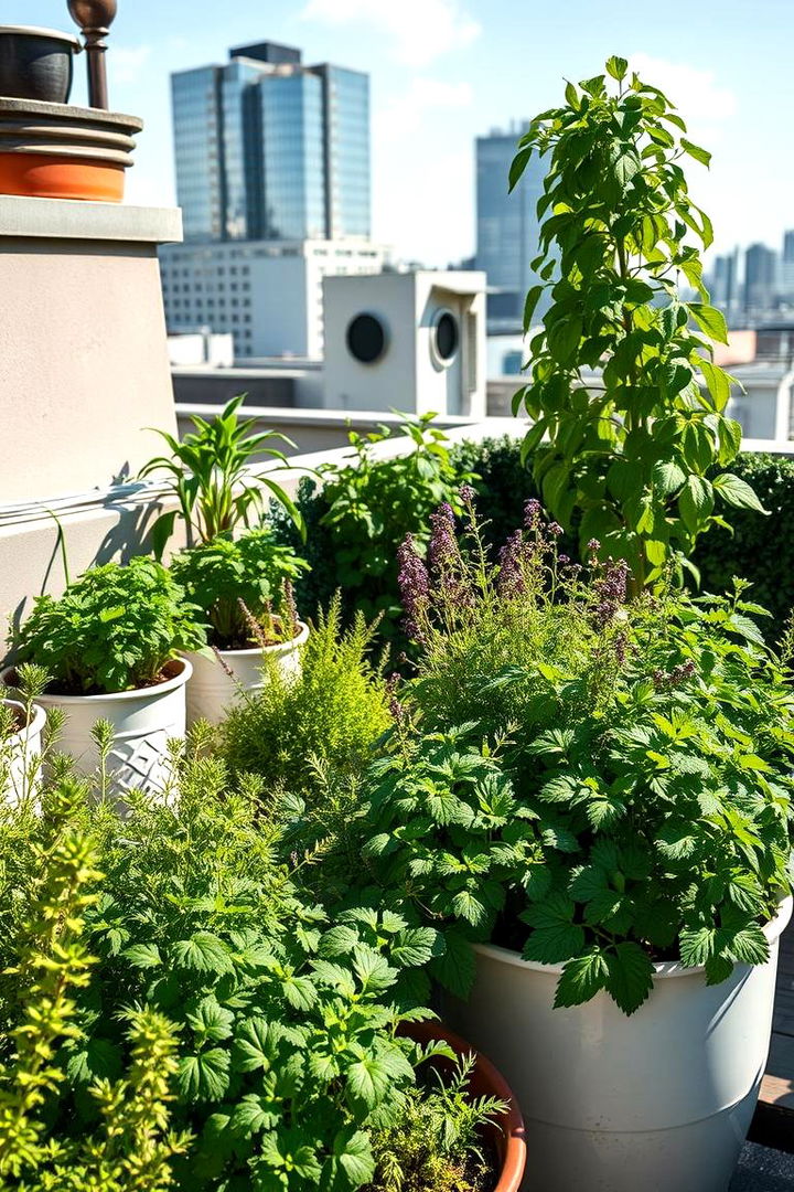 Herb Oasis Retreat - 22 Rooftop Garden Ideas