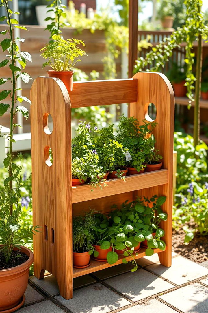 Herb Specific Countertop Stand - 22 Outdoor Plant Stand Ideas