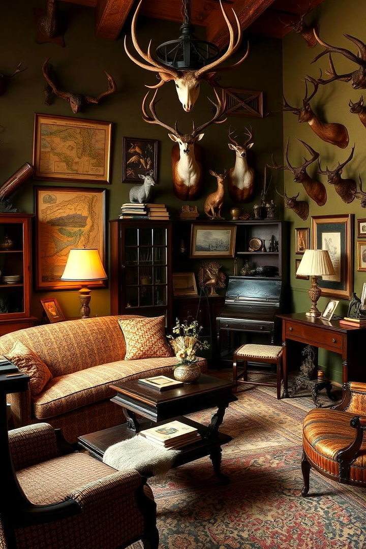 Heritage Hunting Display - 22 Hunting Room Ideas