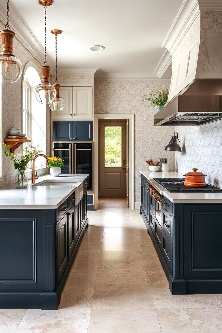 Heritage Meets Contemporary - 22 Travertine Floor Kitchen Ideas