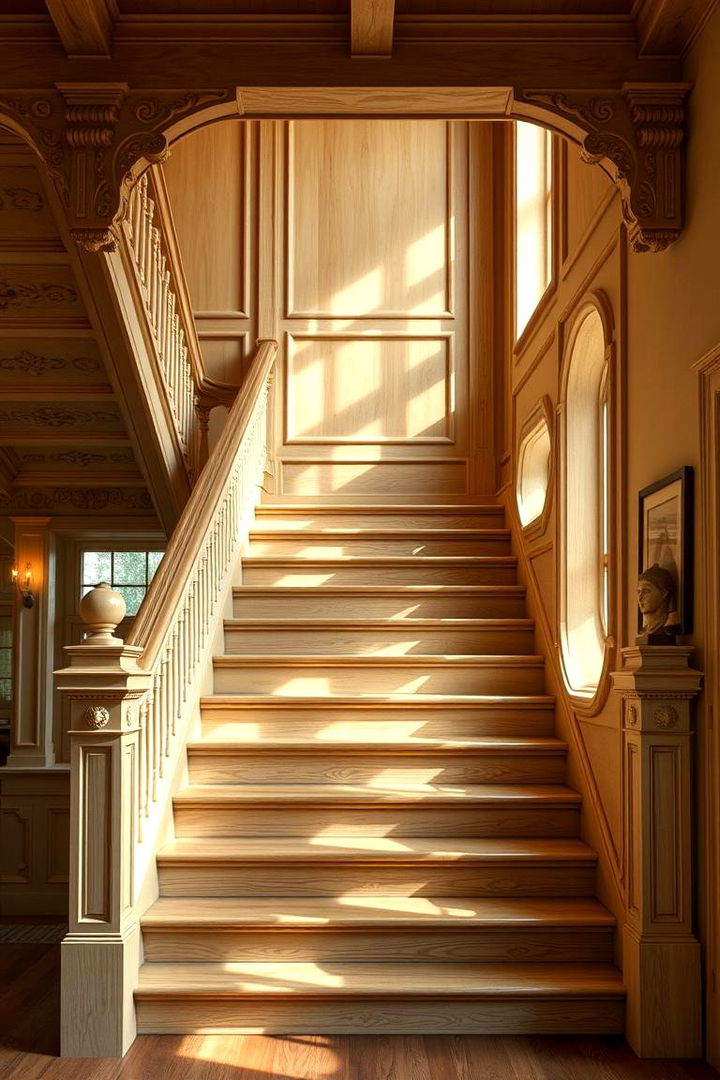 Heritage Revival - 22 White Oak Staircase Ideas