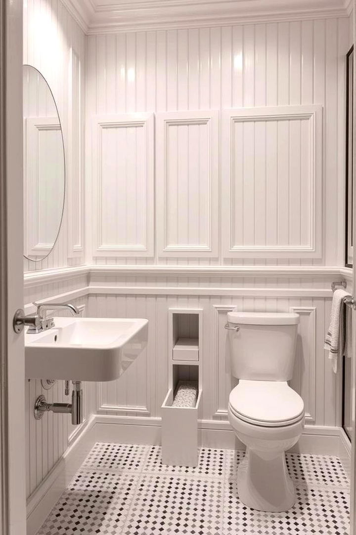 Hidden Beadboard Feature Ideas - 22 Beadboard Bathroom Ideas