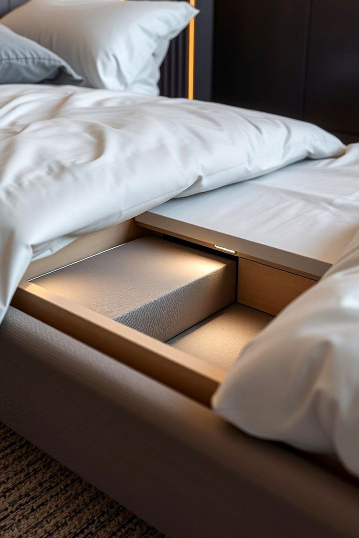 Hidden Compartments - 22 Bedding Storage Ideas