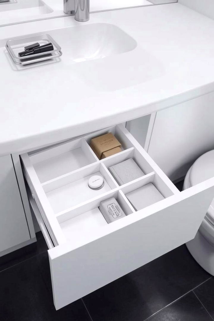 Hidden Drawer Organizer Systems - 22 vanity organization ideas