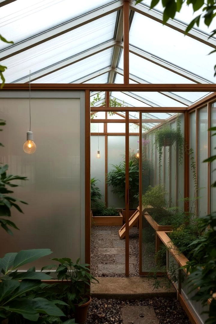 Hidden Garden Escape - 22 Corner Greenhouse Ideas