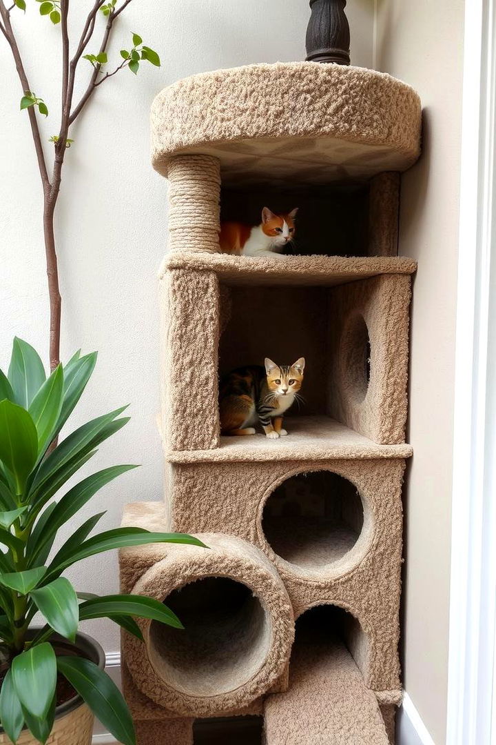 Hidden Hideaway Nook - 22 Outdoor Cat Tree Ideas