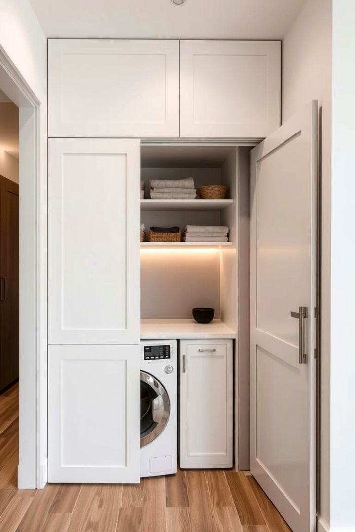 Hidden Laundry Solutions for a Tidy Look - 22 Laundry Closet Ideas