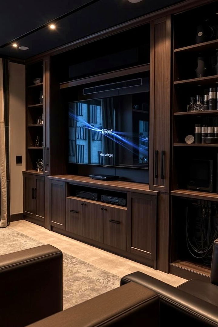 Hidden Media Equipment - 22 Media Room Ideas