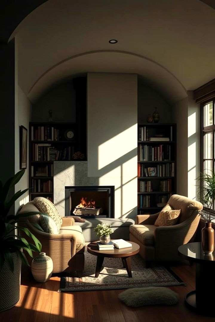 Hidden Nook Hideaways - 22 Off-center Fireplace Ideas